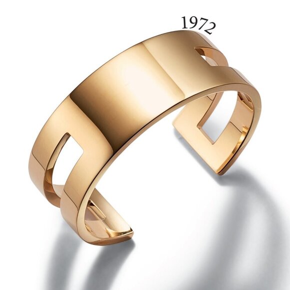 RARE Tiffany & Co. 18k Open Cuff in Yellow Gold Dover Street, 43g - Picture 3 of 9